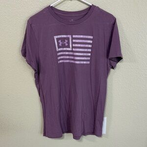 Under Armour Plum Flag Tee